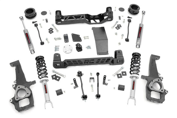 Rough Country 4" Lift Kit with N3 Struts & Shocks - 12-18 Ram 1500/ 19-24 1500 Classic 4WD Without Air Suspension
