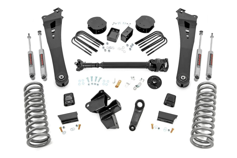 Rough Country 5" Lift Kit with Front Driveshaft & 10 Bolt T-Case | 25-26 Ram 3500 4WD Except Power Wagon