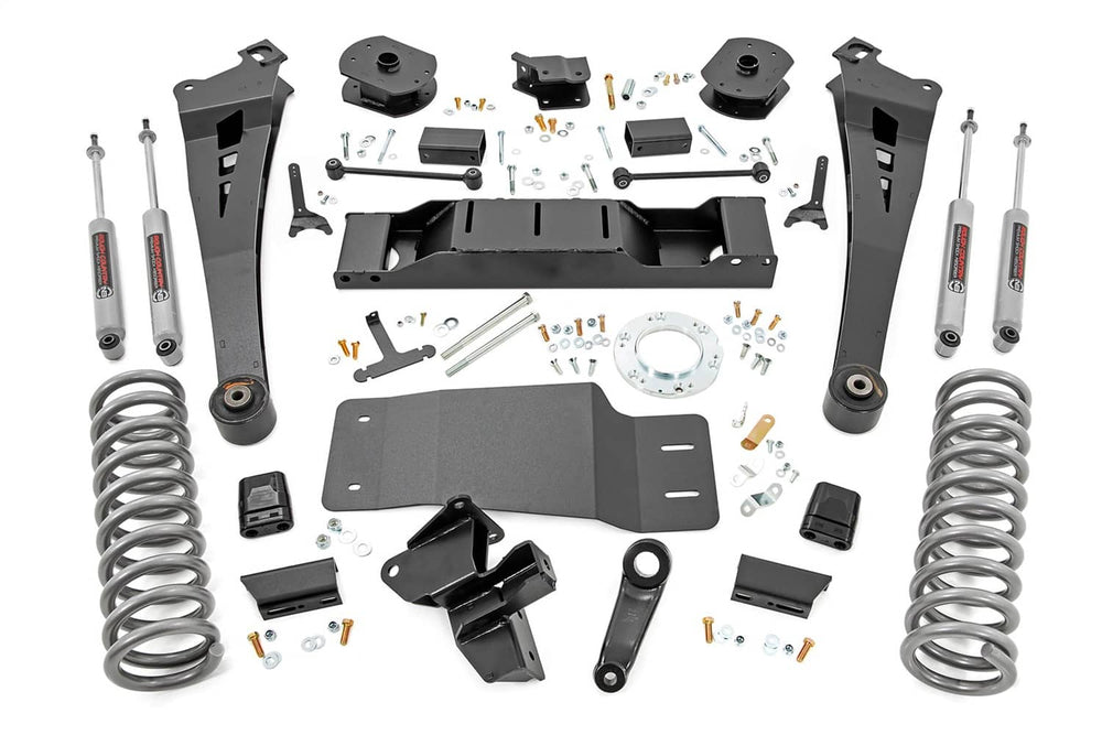 Rough Country 5" Lift Kit with N3 Shocks | 19-24 Ram 2500 4WD Diesel with Non-Aisin Transmission