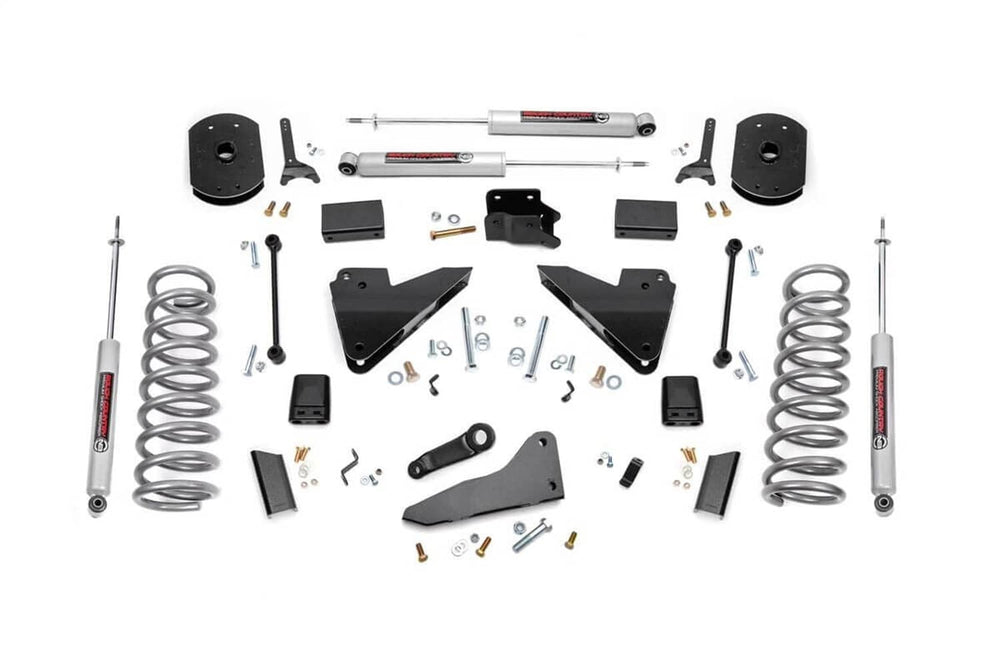 Rough Country 5" Lift Kit - 14-18 Ram 2500 - FR Gas Coil - Radius Arm Drop