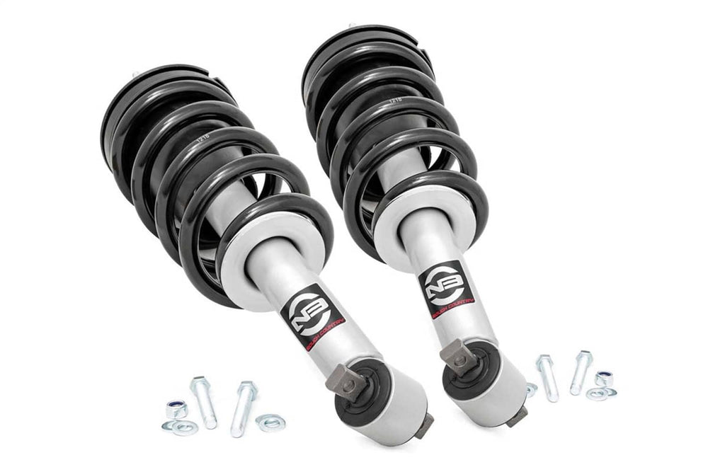 Rough Country 2" Leveling Kit with Loaded Struts — 2019-2025 Chevrolet Silverado / GMC Sierra 1500 (Excluding AT4/AT4X/Trail Boss/ZR2)