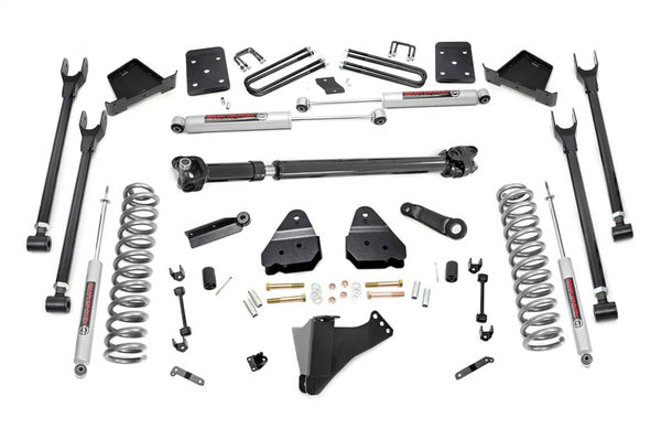 Rough Country 6" Lift Kit - 17-22 Super Duty Diesel 4-LINK - Overloads - D/S