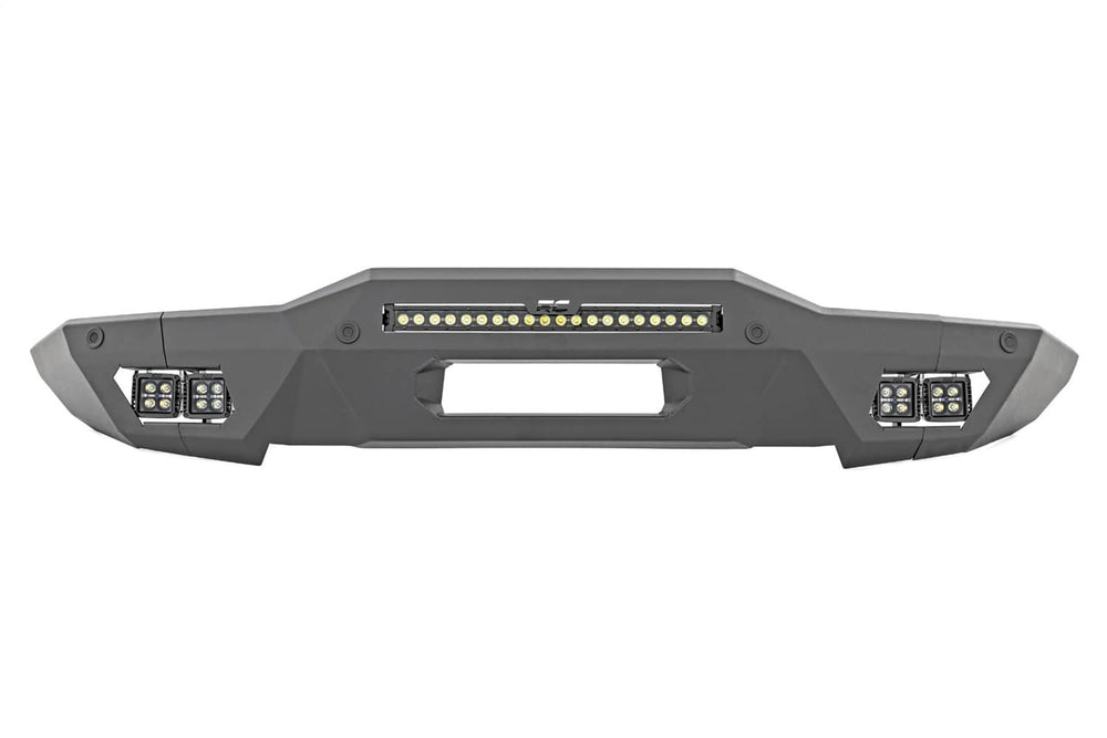 Rough Country Front Bumper | Modular | Full Wings | DRL | Ford Bronco 4WD (2021-2025)