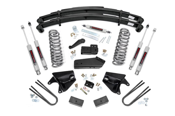 Rough Country Ensemble de rehaussement 6 po, ressorts arrière | 1980-1996 Ford BRONCO/F150 4WD