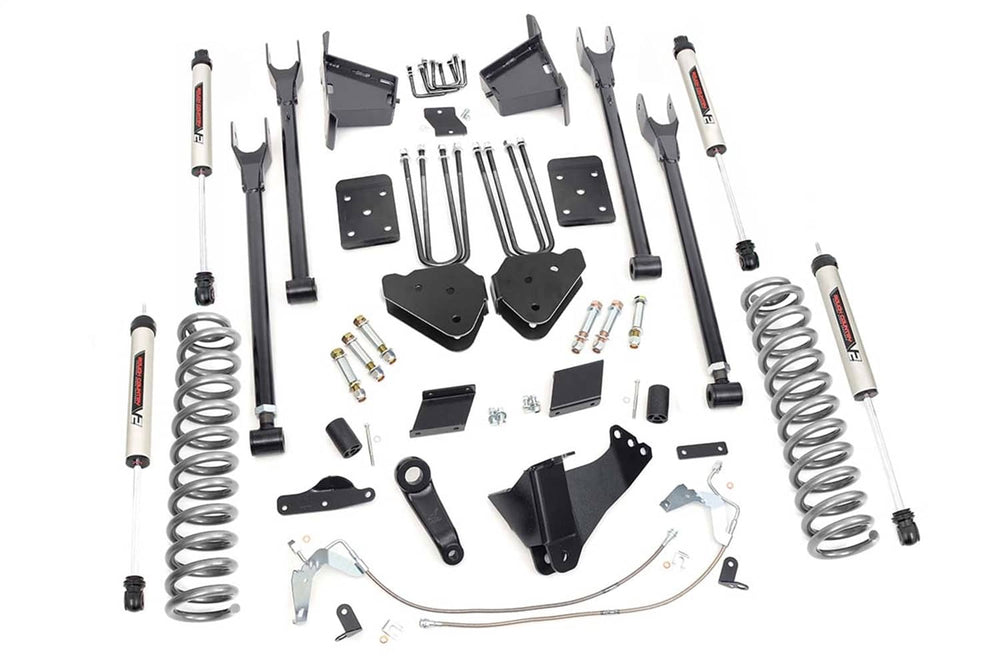 Rough Country 6" Lift Kit - 15-16 Super Duty 4WD - 4 Link - NO Overloads - V2