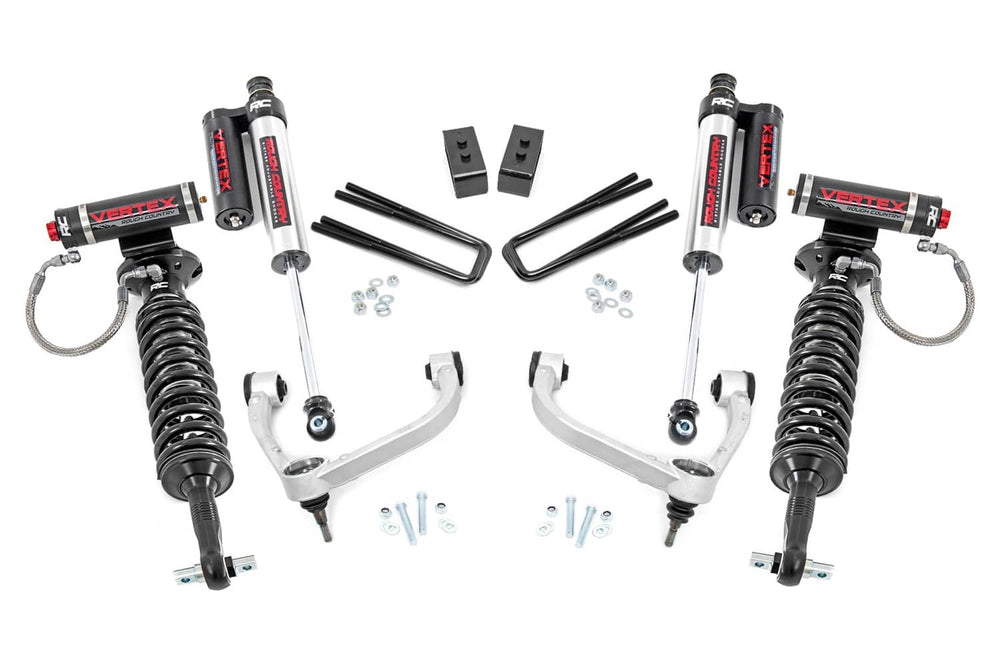 Rough Country 3" Lift Kit with Vertex Coilovers | 14-20 F150 4WD