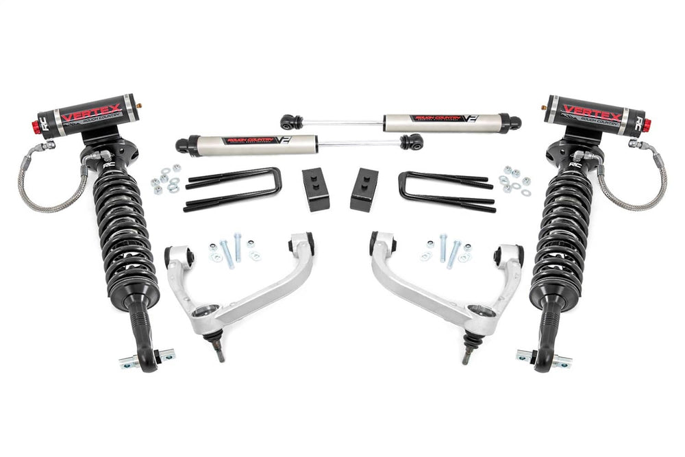 Rough Country 3" Lift Kit - 14-20 F150 4WD with Vertex Coilovers - Uca