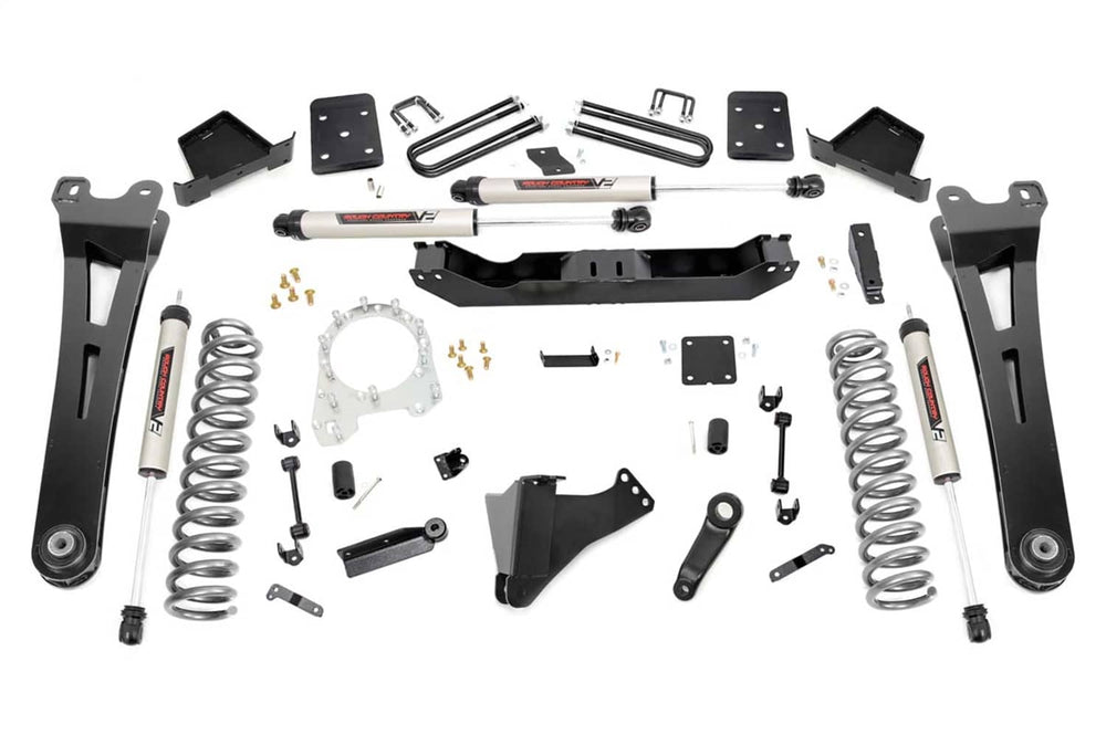 Rough Country 6" Lift Kit - 17-22 Super Duty 4WD - Overloads - V2 Shocks