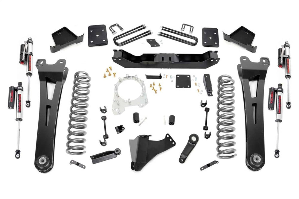 Rough Country 6" Lift Kit - 17-22 Super Duty - 4-LINK - NO Overloads with Vertex Coilovers