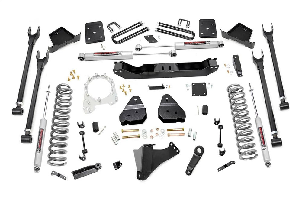 Rough Country 6" Lift Kit - 17-22 Super Duty 4WD with Overloads - 4-LINK