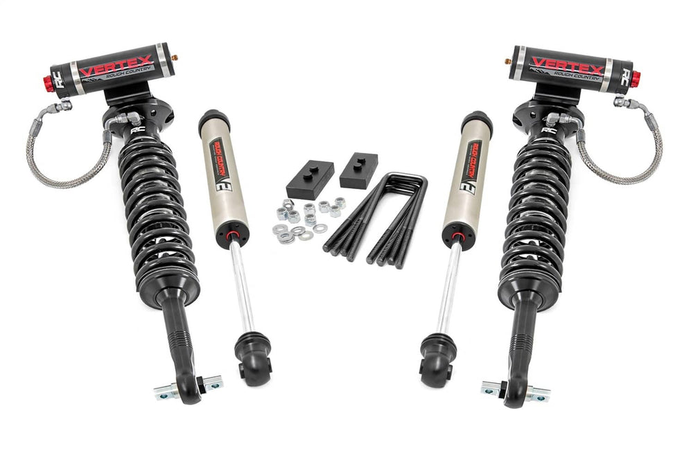 Rough Country 2" Lift Kit with Front Vertex Coilovers with V2 Series Rear Shocks | 14-20 F150 4WD (EXCLUDING RAPTOR)