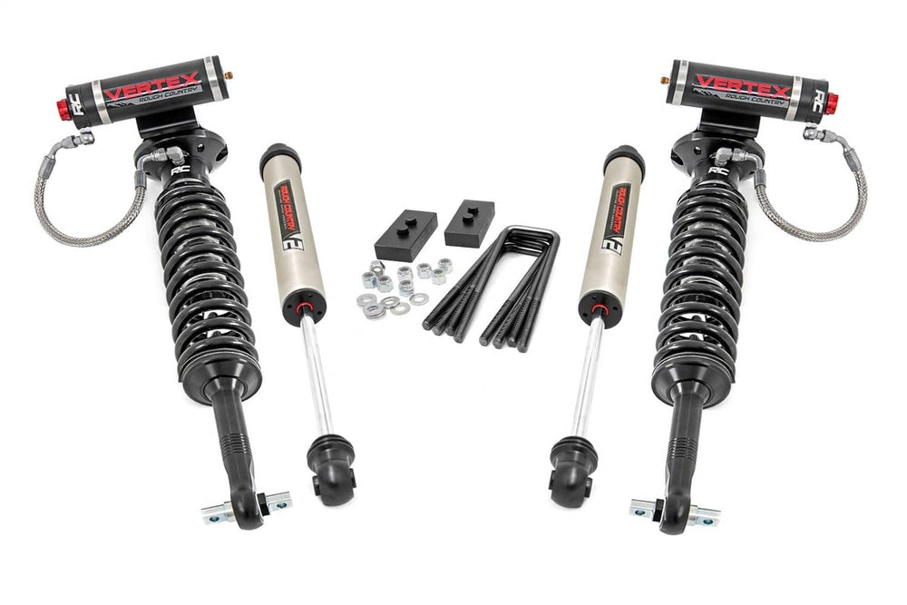 Rough Country 2" Lift Kit with Vertex Coilovers - 21-25 F150 4WD