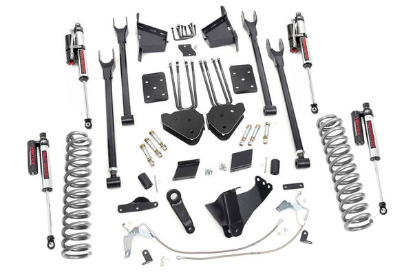 Rough Country 6" Lift Kit - 15-16 Super Duty - 4-LINK - Overloads with Vertex Coilovers