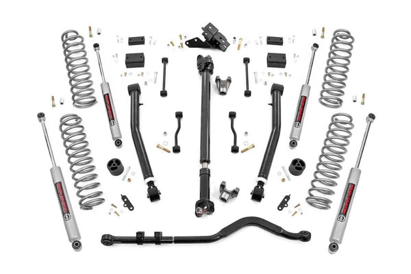 Rough Country 3.5" Lift Kit Adj Lower - Front D/S - 18-23 Wrangler JL