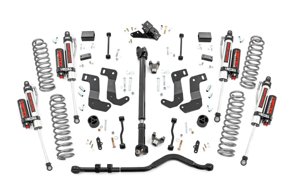Rough Country 3.5" Lift Kit with Vertex Coilovers - 18-23 Wrangler JL