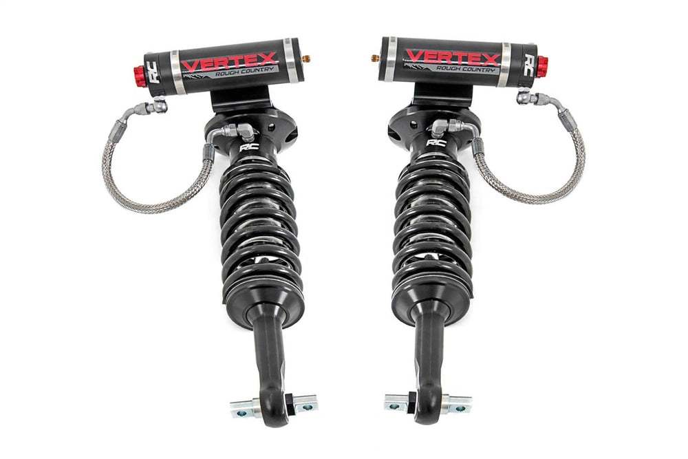 Rough Country Vertex 2.5 Adj Front Shocks - 07-18 Silverado/Sierra 1500 with 2" Lift