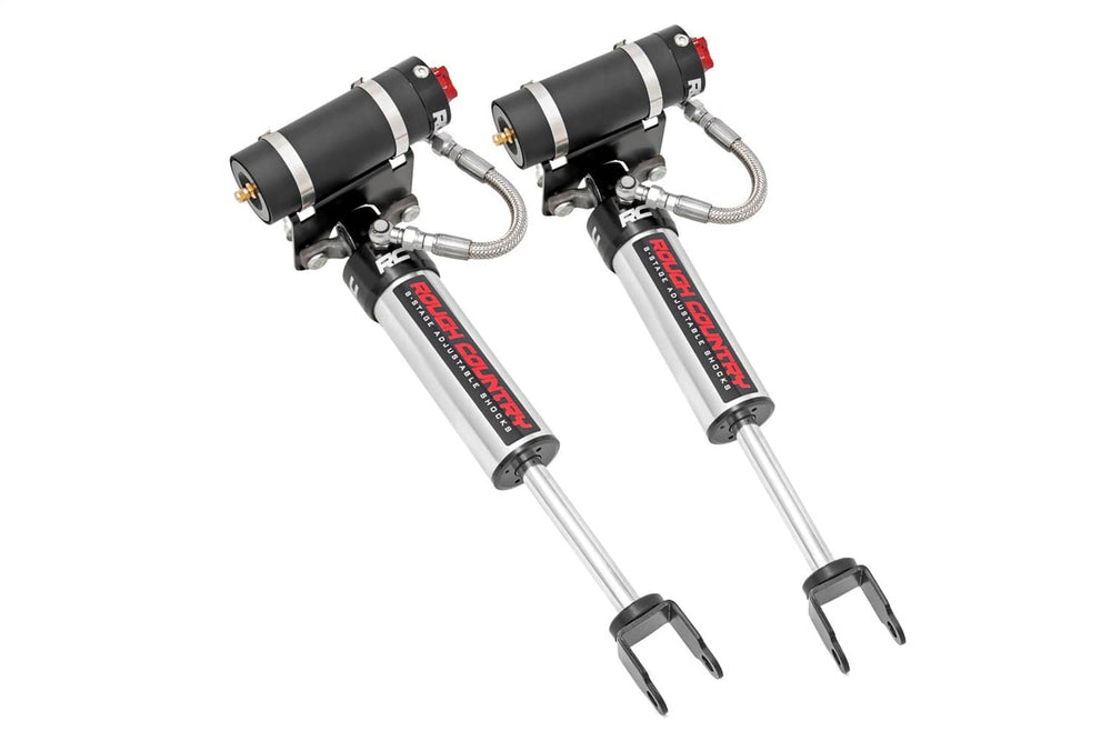 Rough Country Vertex 2.5 Adj Front Shocks - 20-26 Silverado / Sierra 2500HD with 3.5" Lift