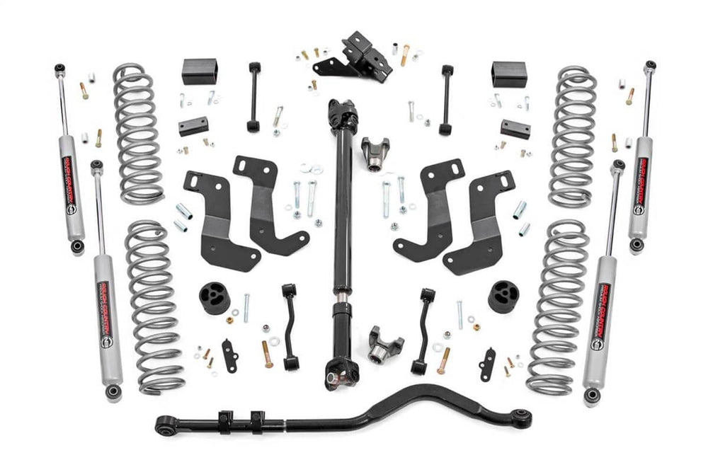 Rough Country 3.5" Lift Kit - 18-24 Wrangler JL Rubicon - C/A Drop - FR D/S