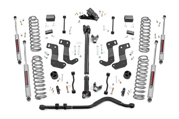 Rough Country 3.5" Lift Kit - 18-24 Wrangler JL Rubicon - C/A Drop - FR D/S