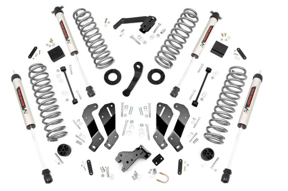 Rough Country 3.5" Lift Kit with V2 Shocks - 07-18 Wrangler JK 4WD 2-DOOR
