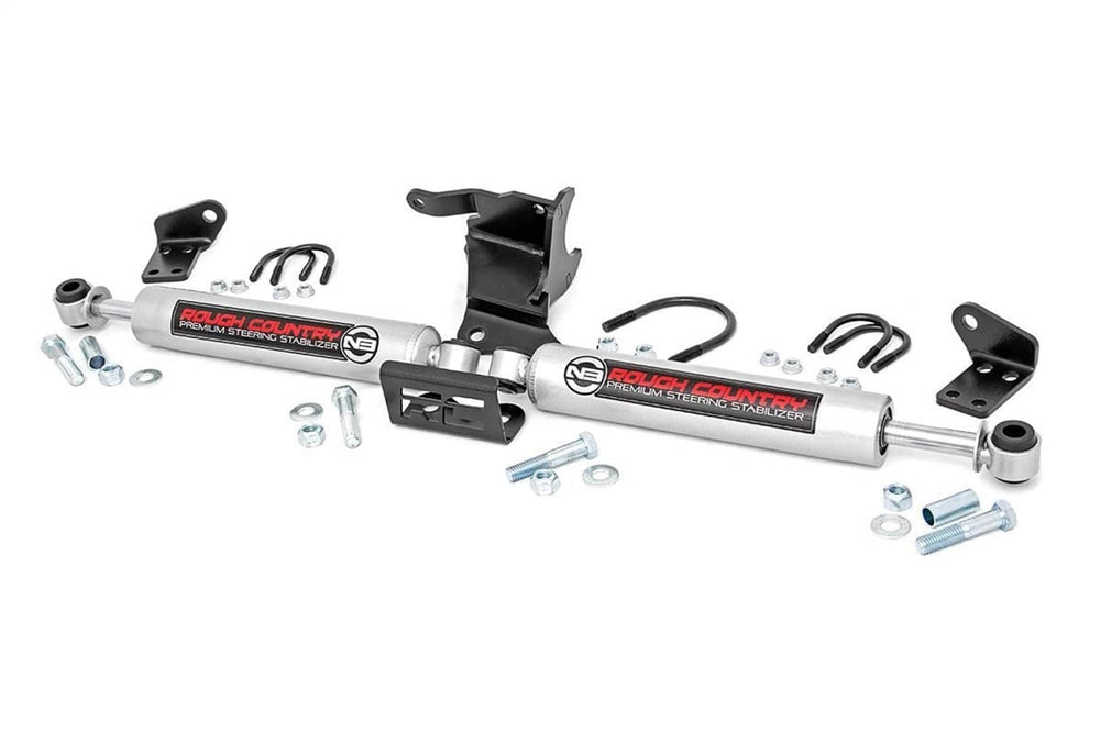 Rough Country N3 Dual Steering Stabilizer - 18-25 Wrangler JL/ 20-25 Gladiator JT
