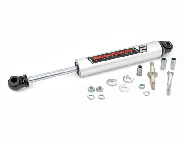 Rough Country V2 Steering Stabilizer - 10-12 Ram 2500/3500 4WD