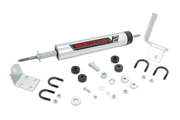 Rough Country V2 Steering Stabilizer - 88-06 Silverado/Sierra 1500 - 88-04 Silverado/Sierra 2500
