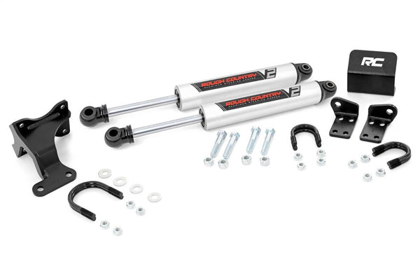 Rough Country V2 Dual Steering Stabilizer - 07-18 Wrangler JK