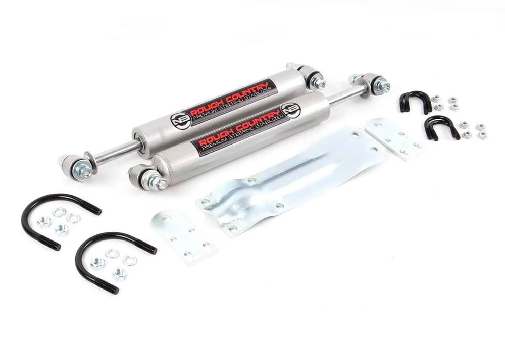 Rough Country N3 Steering Stabilizer | Dual | Chevy/GMC C10/K10 C15/K15 Truck/Jimmy 4WD