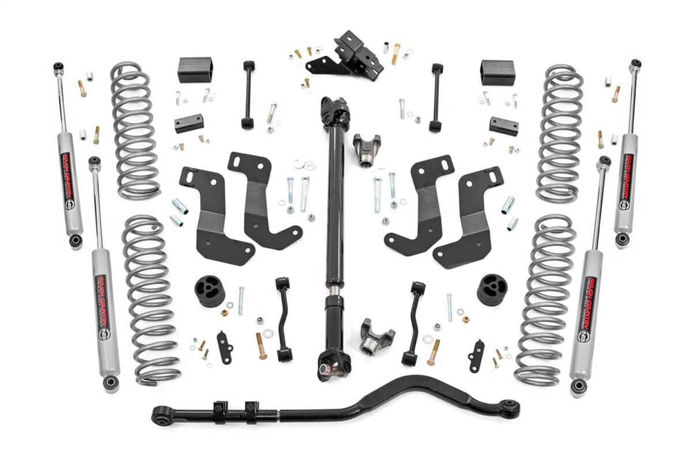 Rough Country 3.5" Lift Kit - 18-24 Wrangler JL Rubicon - C/A Drop - Front D/S