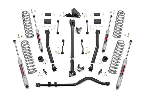Rough Country 3.5" Lift Kit - 18-24 Wrangler JL Rubicon - Adjustable Lca - Front D/S