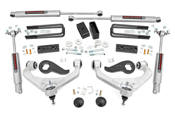 Rough Country 3" Lift Kit - 20-26 Silverado/Sierra 3500 HD Dually