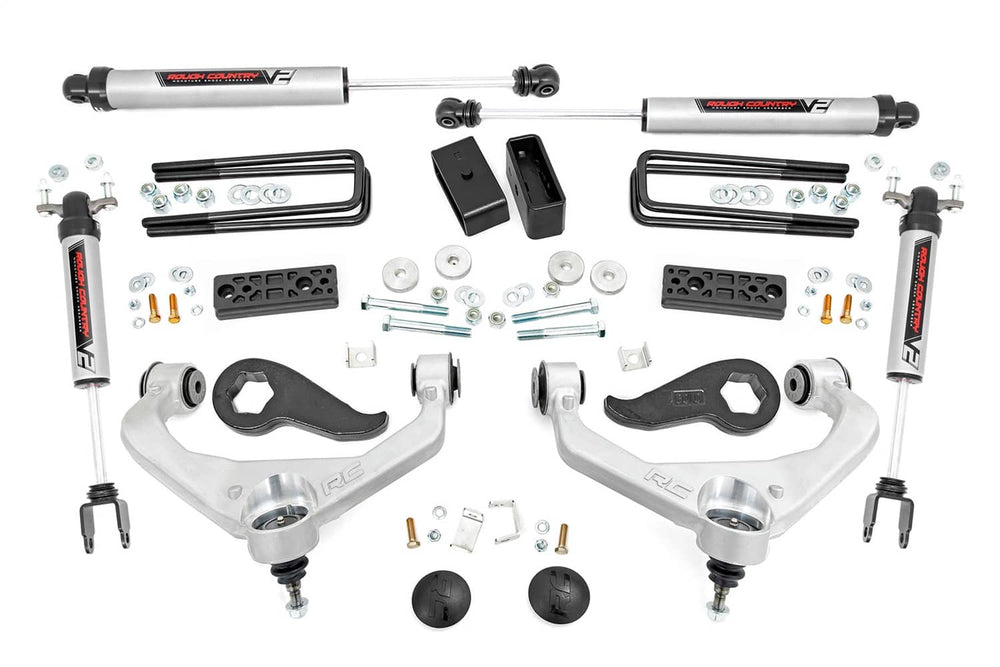 Rough Country 3" Lift Kit - 20-26 Silverado/Sierra 3500HD Dually