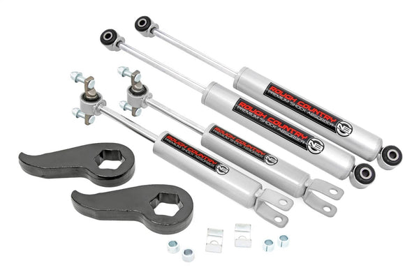 Rough Country 1.5-2" Leveling Kit with N3 Shocks - 11-19 Silverado / Sierra 2500HD/3500HD