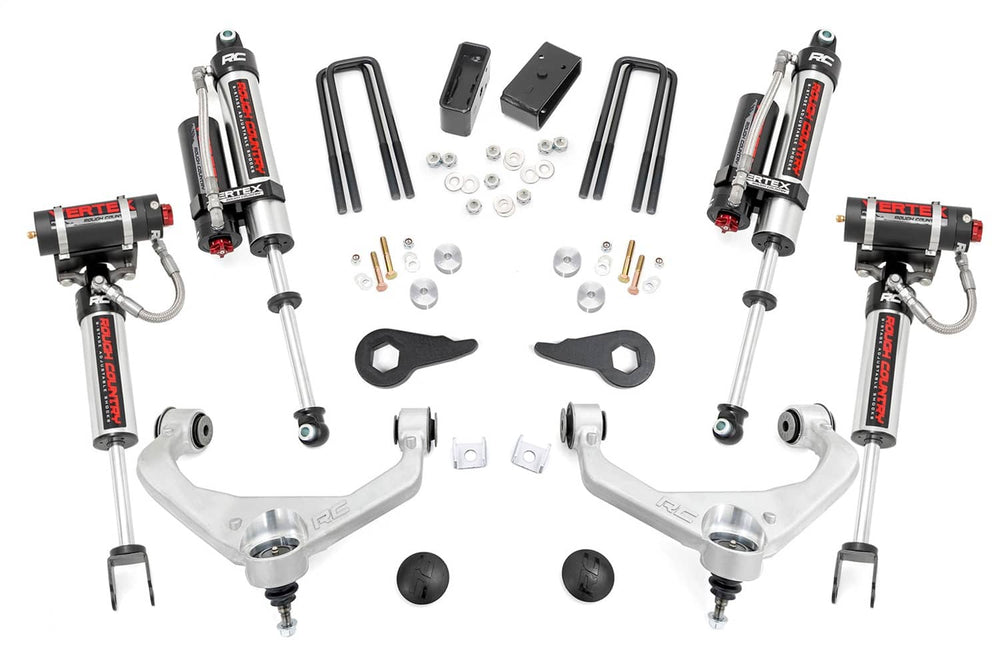 Rough Country 3.5" Lift Kit - 11-19 Silverado / Sierra HD with Vertex Coilovers