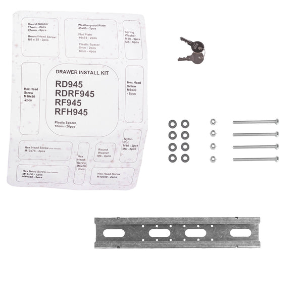 ARB Roller Drawer with Roller Floor — Gray (RDRF945)