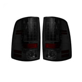 RECON SMOKED LED TAILLIGHTS ; DODGE RAM 09-18 1500/10-18 2500/3500 ; FITS MODELS WITHOUT FACTORY LED TAILLIGHTS