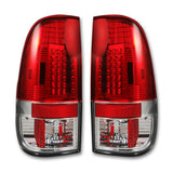 RECON RED LED TAILLIGHTS ; 08-16 SUPER DUTY