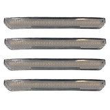 RECON LED FENDER LIGHTS ; 20-25 SIERRA HD ; AMBER LEDS CLEAR LENS W/ CHROME TRIM