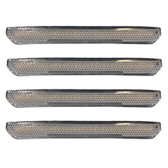 Recon LED Fender Lights - 20-25 Sierra HD - White Leds Clear Lens W/ Chrome Trim