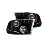 RECON SMOKED PROJECTOR HEADLIGHT ; DODGE RAM 09-18 1500/10-18 2500/3500 ; DOES NOT FIT MODELS WITH FACTORY PROJECTOR HEA