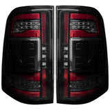 RECON SMOKED OLED TAILLIGHT 19-24 RAM 1500 (REPLACES FACTORY OEM HALOGEN) W/ SCANNING AMBER TURN SIGNAL
