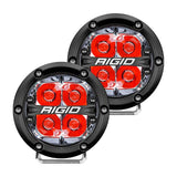 4 INCH LED OFF-ROAD FOG LIGHT SPOT BEAM RED (PAIR) RIGID UNIVERSAL 360-SERIES