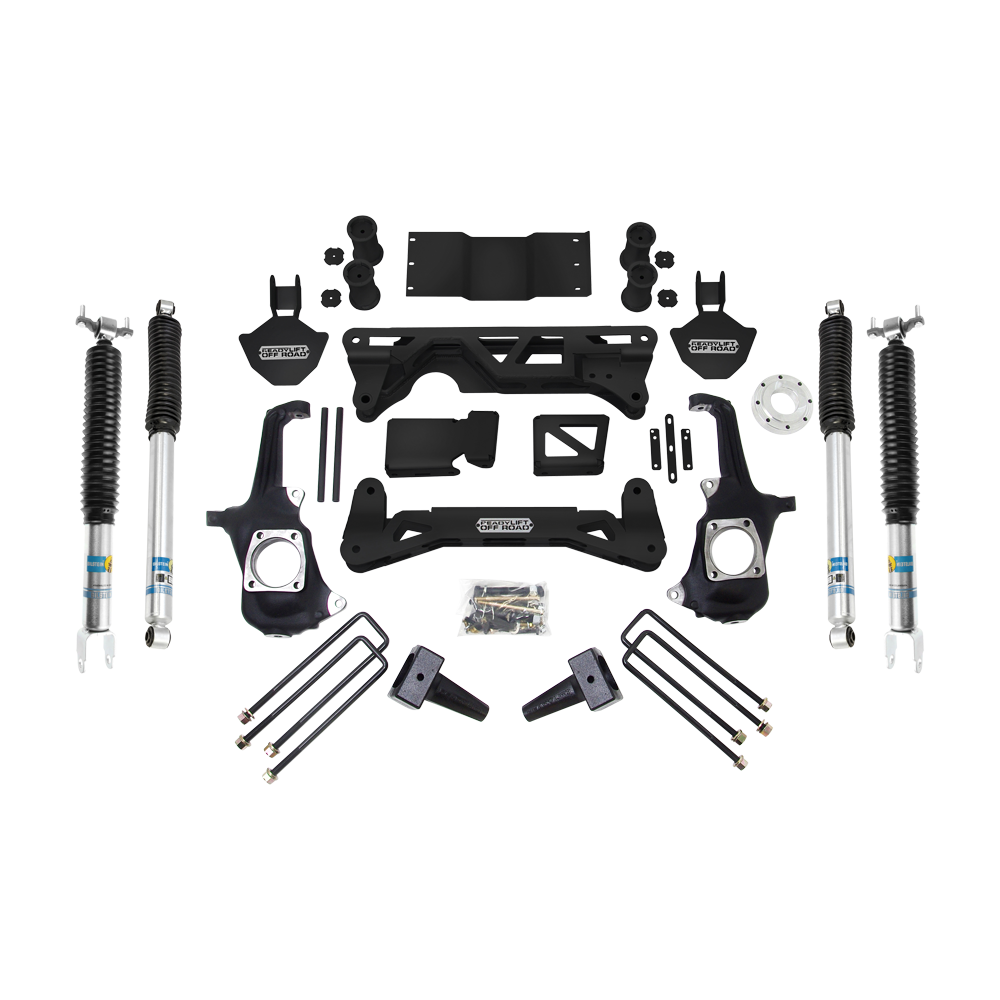 ReadyLift Suspension Lift Kit — 6" Lift — Bilstein Shocks — 2011-2019 Chevy Silverado 2500 HD / Chevy Silverado 3500 HD / GMC Sierra 2500 HD and more (44-3052)