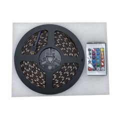 Race Sport 16ft (5M) 20-Color RGB Multi-Color 5050 LED Custom Tape Strip w/ Remote - Includes NEW Heavy Duty 3M adhesive backing IP66