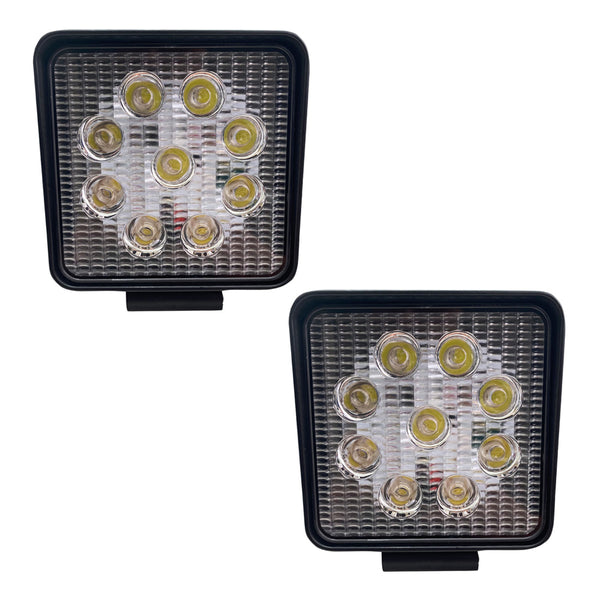 Race Sport Street Series 4in Square LED Work Spot Light 27W/1,755LM (Pair)