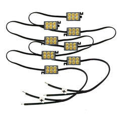 8-POD LED Complete Bed Rail Pod Lighting Kit 4 pods on left and 4 pods on right Race Sport Lighting