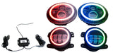 Chasing Version - Jeep Wrangler 7in Headlight and 4in Foglight ColorSMART Combo Complete RGB Multi-Color kit - Smartphon