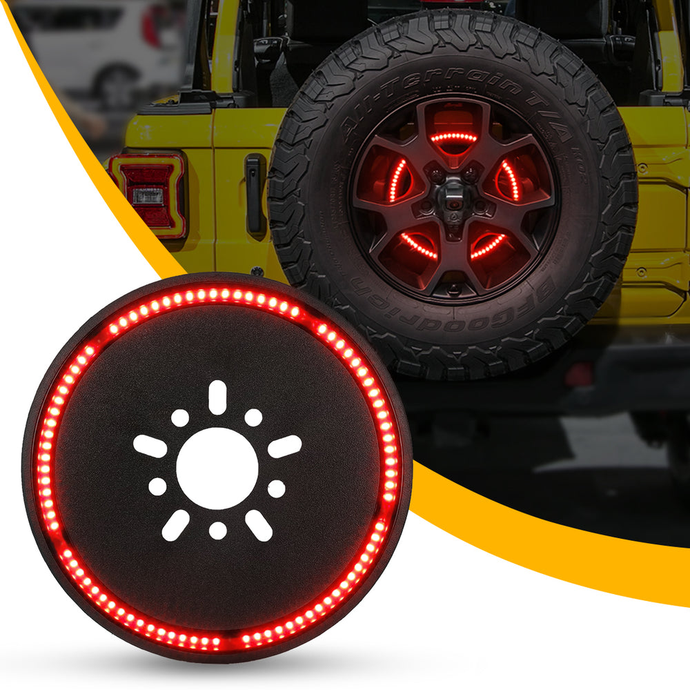 Race Sport 2018+ JEEP Wrangler JL 3rd Brake Light LED 5th Wheel Mount bolt-on pattern