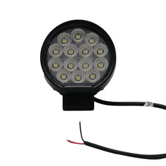 Race Sport 4.5-inch 56-Watt Round IQ Series Auxiliary LED Flood Beam Light - Industrial Grade Quadruplex Optical System